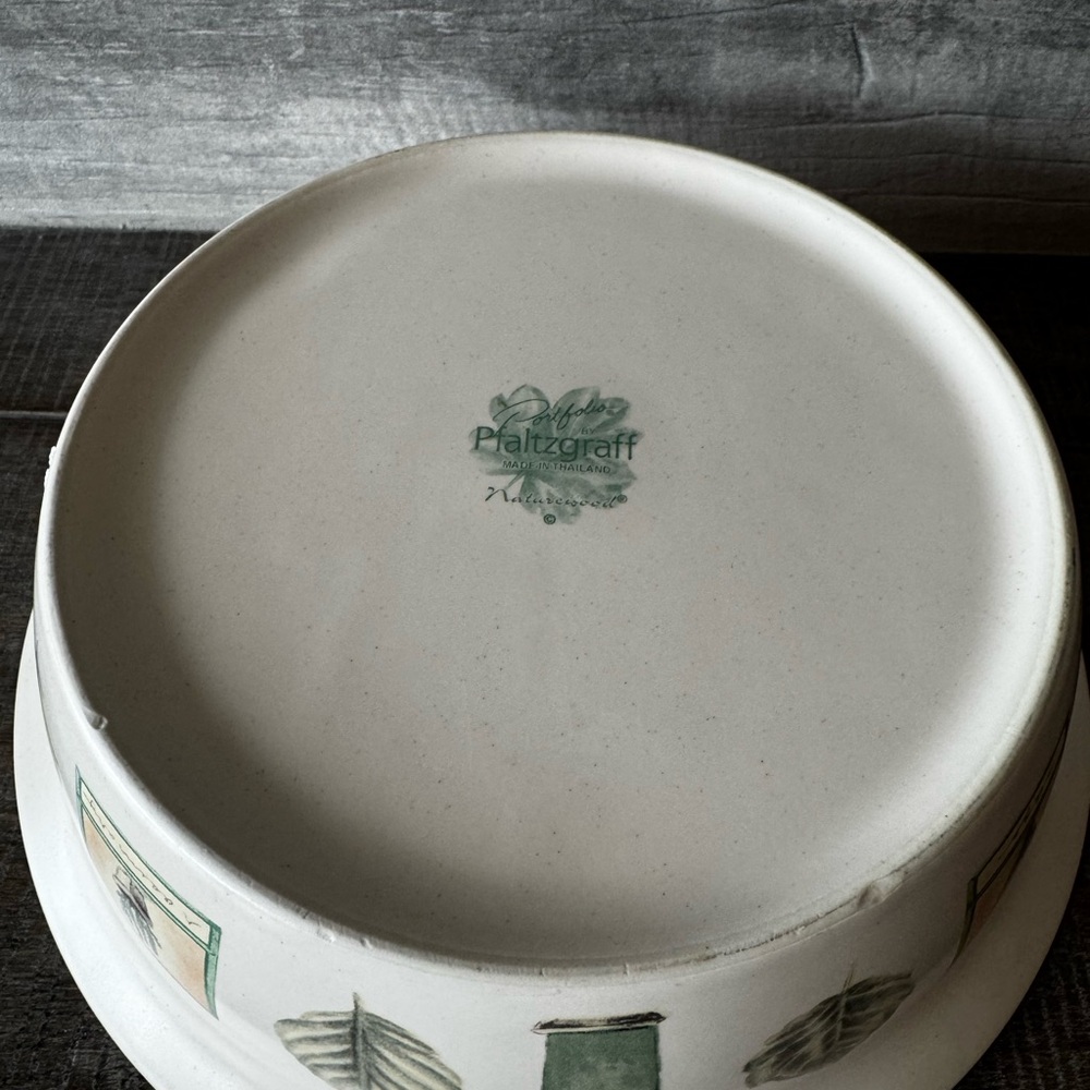 Pfaltzgraff Naturewood Serving Bowl Stoneware 9”X 3” - Picture 2 of 7